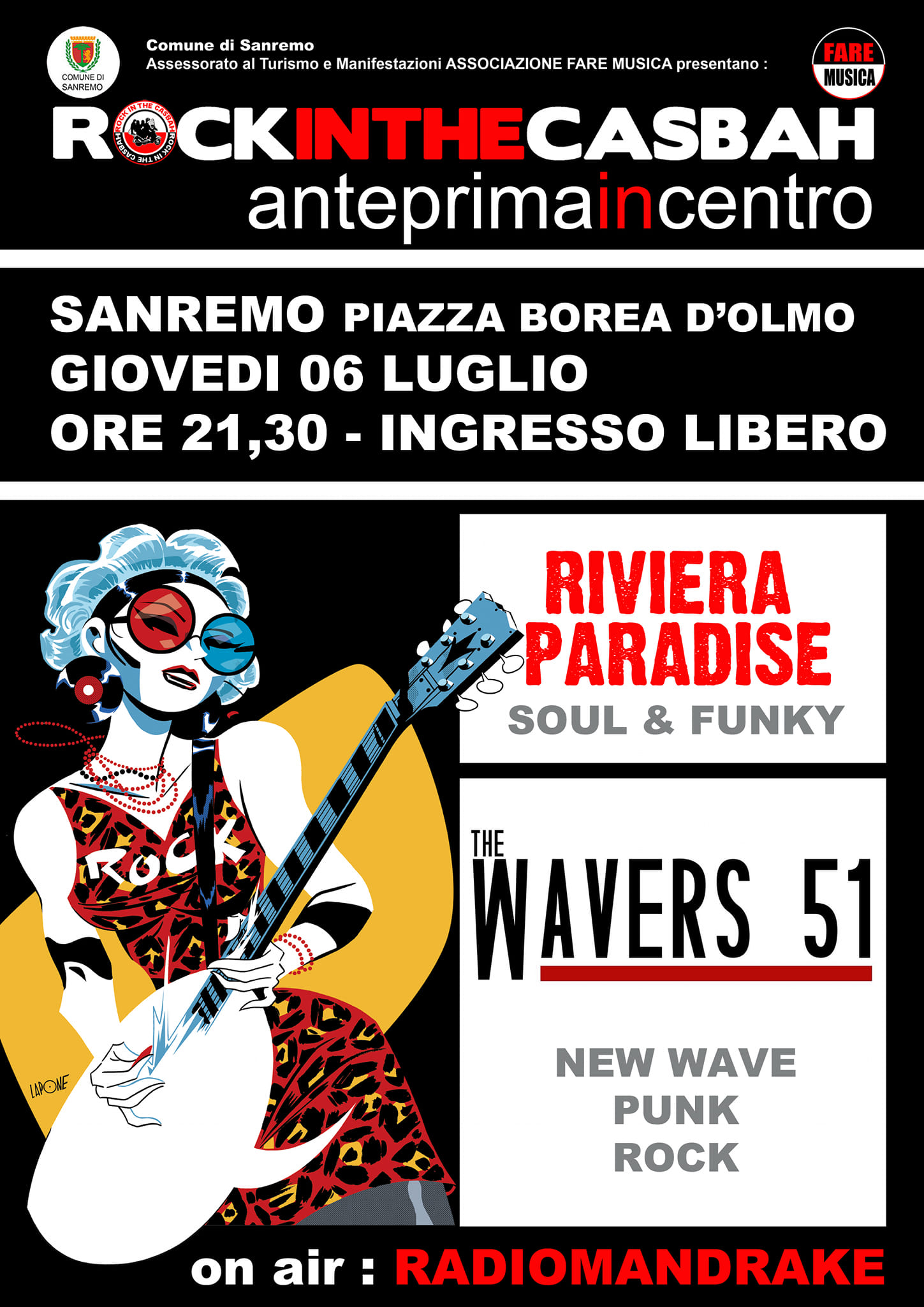 Rock in the Casbah, anteprima in centro