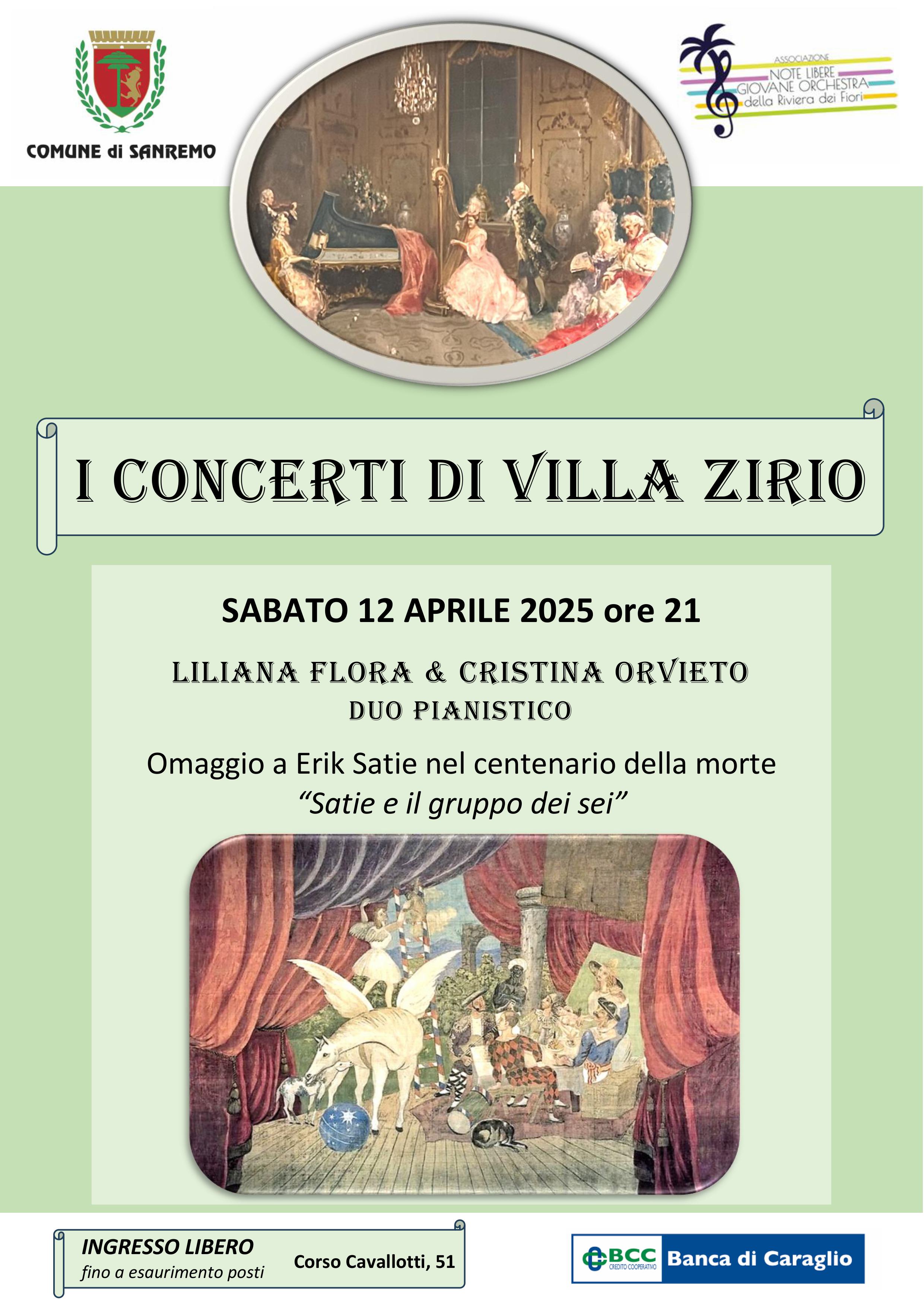 I CONCERTI DI VILLA ZIRIO